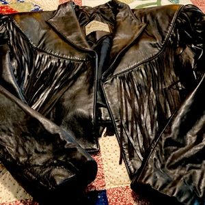 Ladies very soft leather, light waist coat